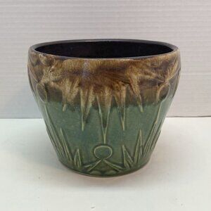 Robinson Ransbottom Pottery RRPCo Vintage Planter , Sun and Moon Pattern